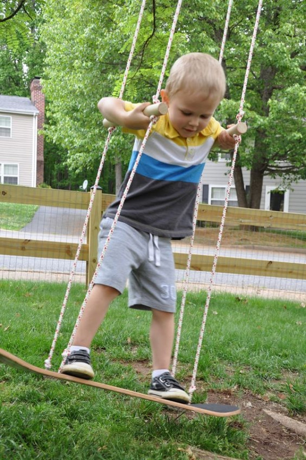 Best ideas about DIY Kids Swing
. Save or Pin 30 Homemade DIY Swing Ideas Indoor Outdoor Now.