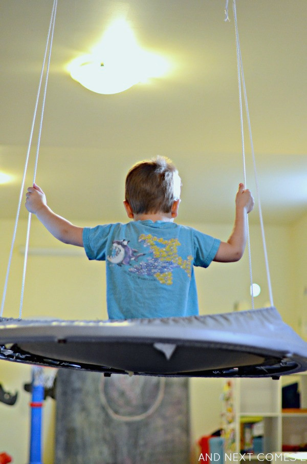 Best ideas about DIY Kids Swing
. Save or Pin Easy DIY Platform Swing Sensory Hack for Kids Now.