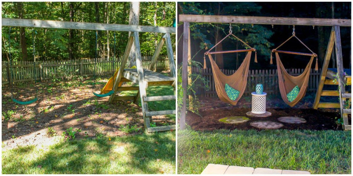 Best ideas about DIY Kids Swing Set
. Save or Pin How to Make a DIY Grown Up Swing Set How to Transform a Now.