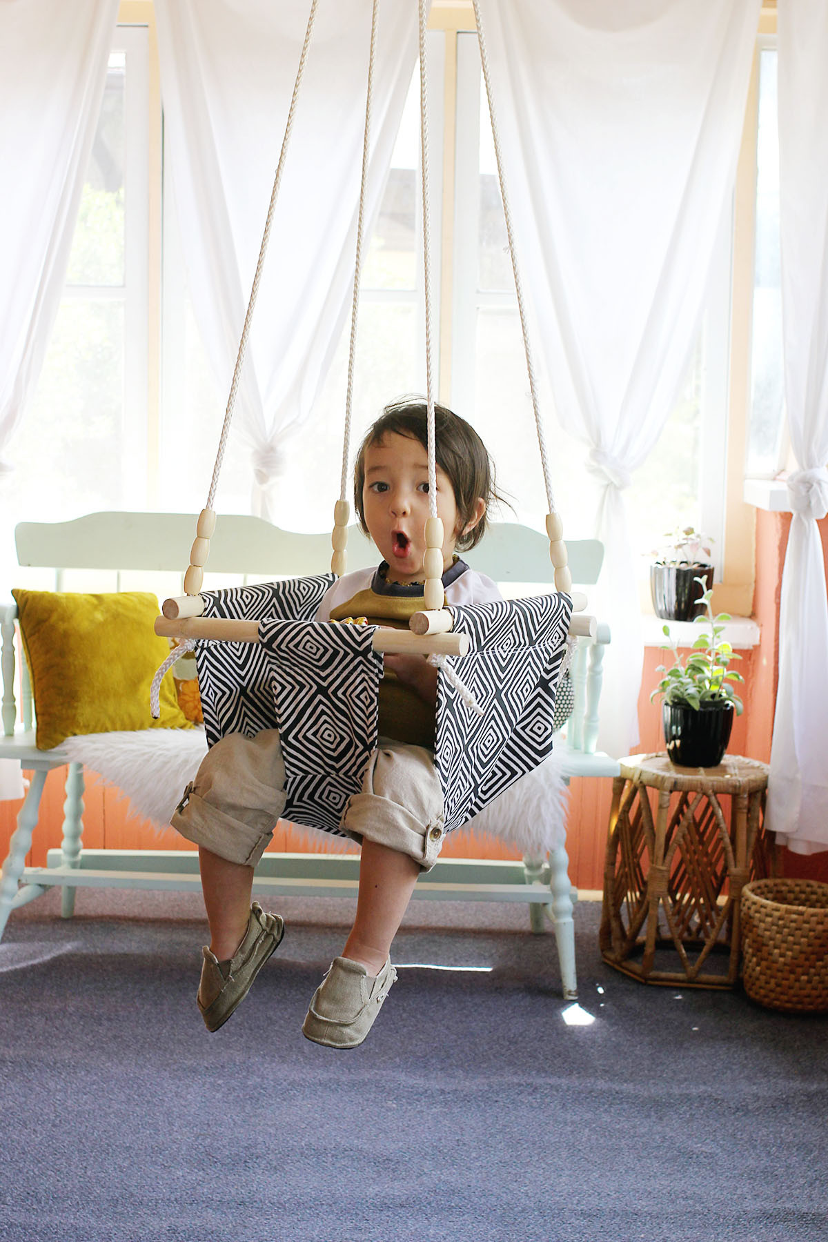 Best ideas about DIY Kids Swings
. Save or Pin Baby and Toddler Swing DIY A Beautiful Mess Now.