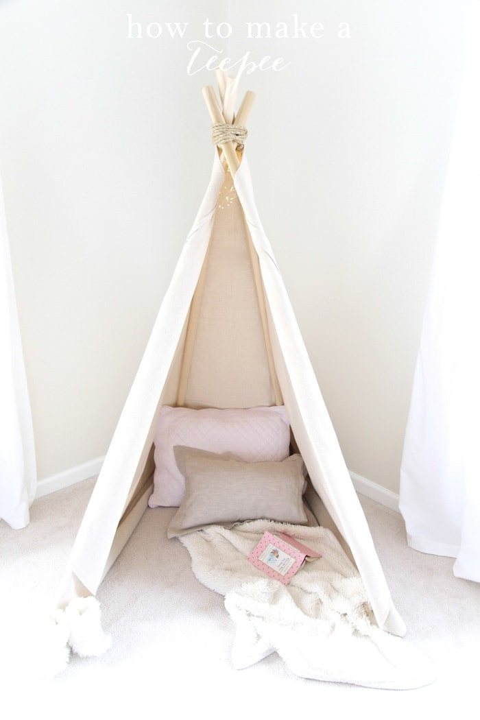Best ideas about DIY Kids Teepee
. Save or Pin How to Make a Teepee Tent an Easy No Sew Project in less Now.