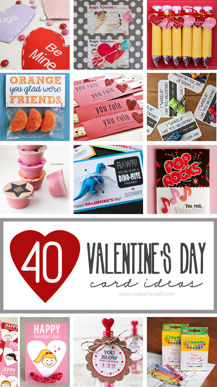 Best ideas about DIY Kids Valentines
. Save or Pin 40 DIY Valentine s Day Card Ideas for kids Now.