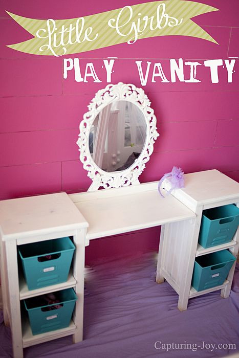 Best ideas about DIY Kids Vanity
. Save or Pin Little Girls Play Vanity Table Now.