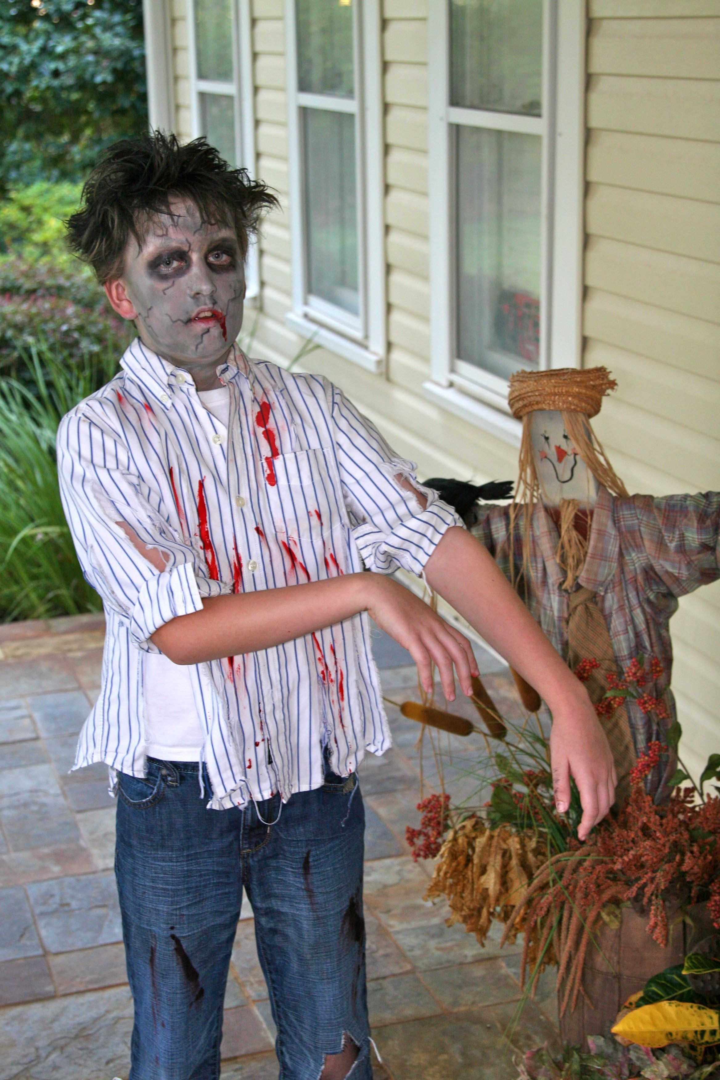 Best ideas about DIY Kids Zombie Costume
. Save or Pin zombie costume Halloween haunting ideas Now.