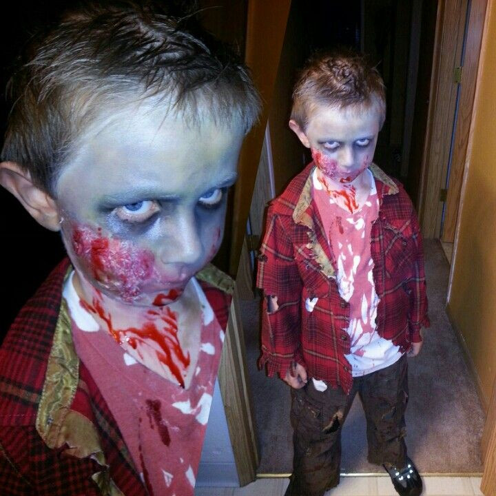 Best ideas about DIY Kids Zombie Costume
. Save or Pin Zombie Makeup Kid s zombie costume I did on my son Now.