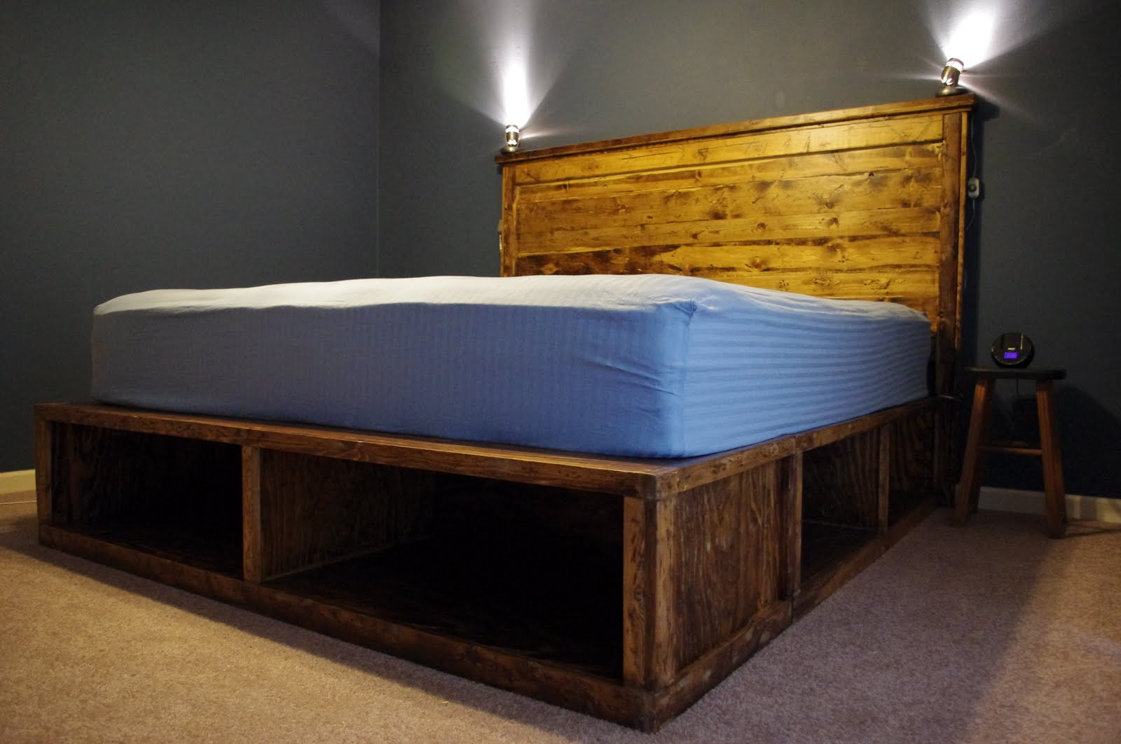 Best ideas about DIY King Bed Frame With Storage
. Save or Pin Plans Building A Platform Bed With Storage PDF Woodworking Now.