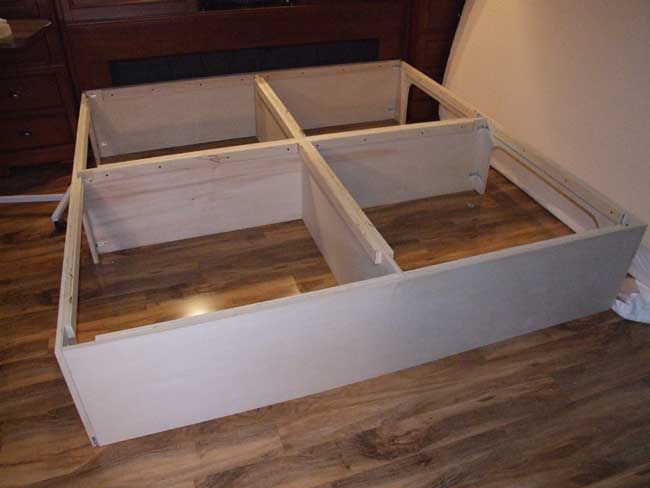 Best ideas about DIY King Bed Frame With Storage Plans
. Save or Pin Easy instructions to build a king size storage platform Now.