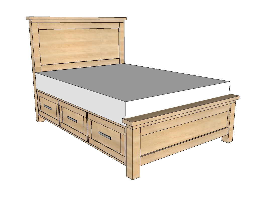 Best ideas about DIY King Bed Frame With Storage Plans
. Save or Pin Ana White Now.