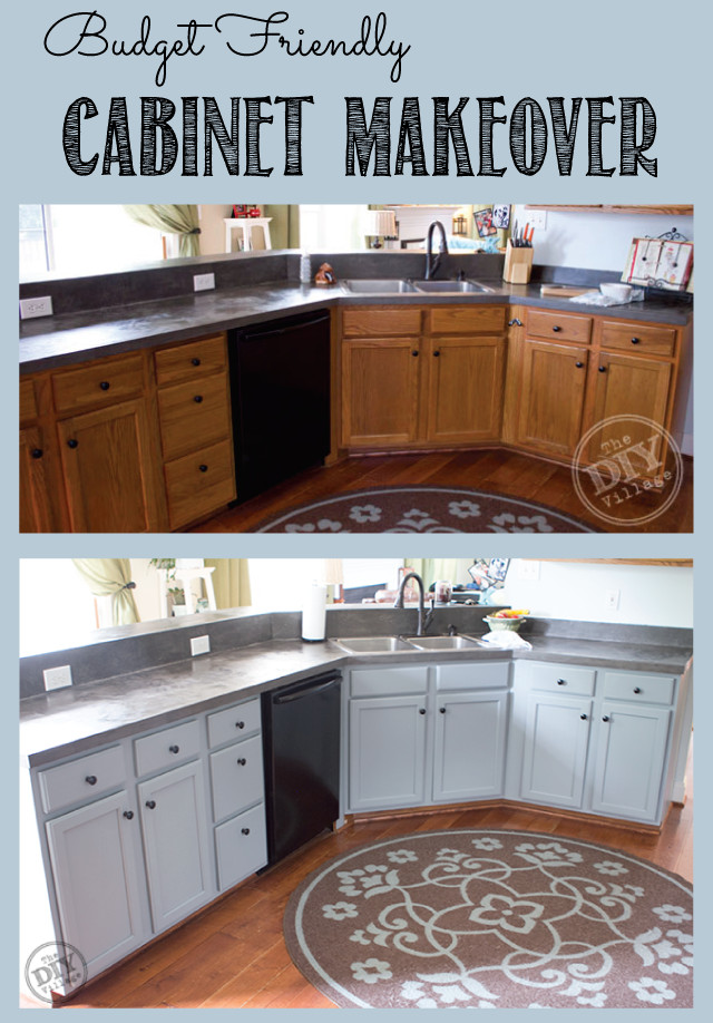 Best ideas about DIY Kitchen Cabinet Makeovers
. Save or Pin Bud Friendly Cabinet Makeover The DIY Village Now.