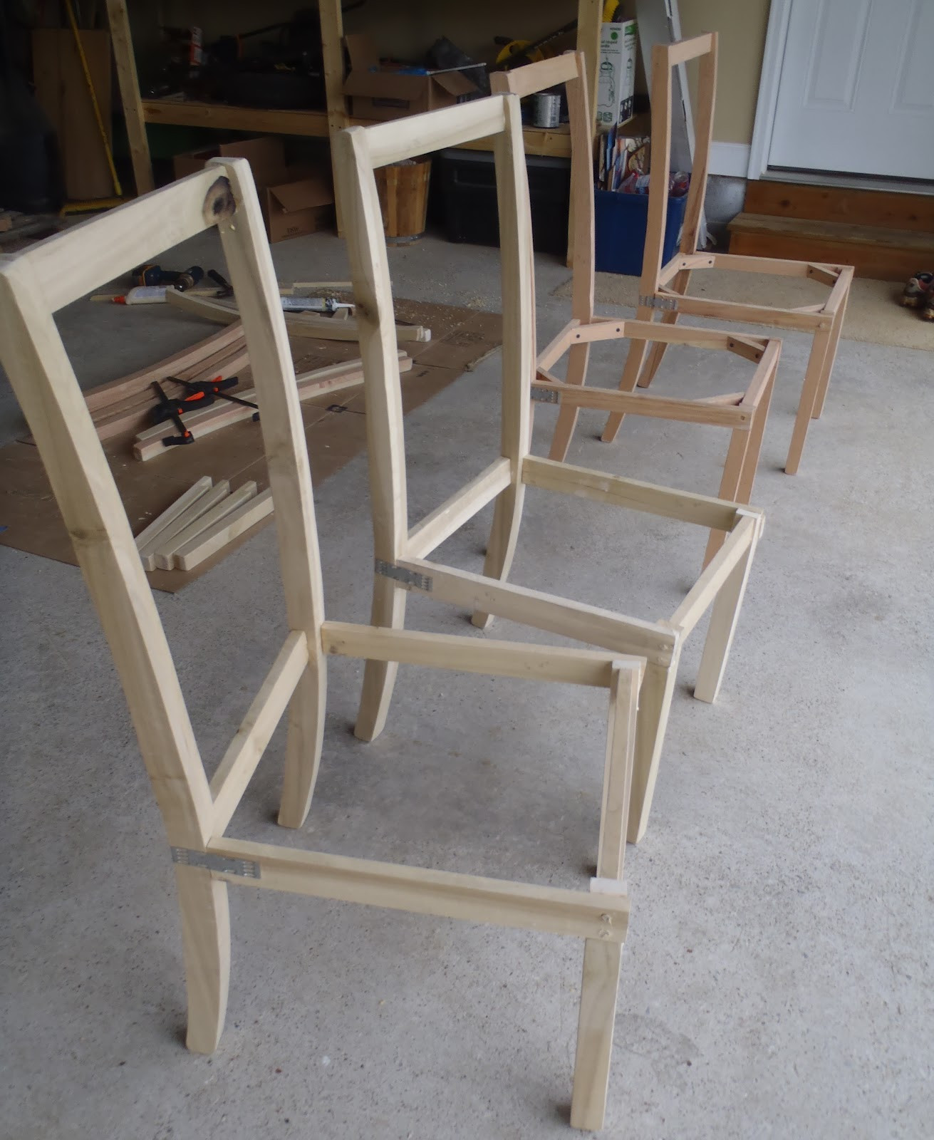 Best ideas about DIY Kitchen Chairs
. Save or Pin Lazy Liz on Less Dining chairs halfway done Now.