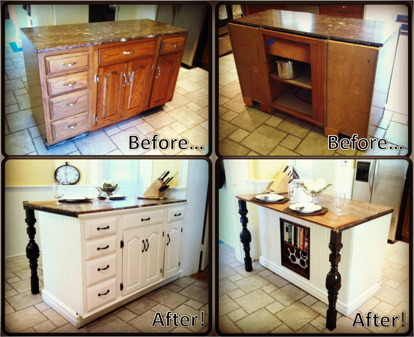 Best ideas about DIY Kitchen Island From Cabinets
. Save or Pin DIY Kitchen Island Renovation Now.