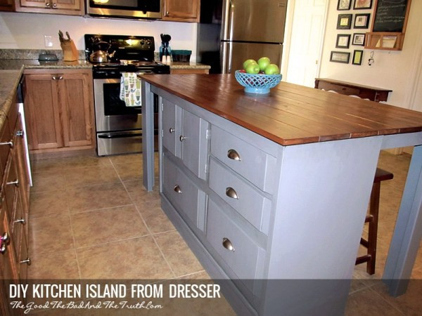 Best ideas about DIY Kitchen Island From Dresser
. Save or Pin DIY Kitchen Island From A Dresser Now.