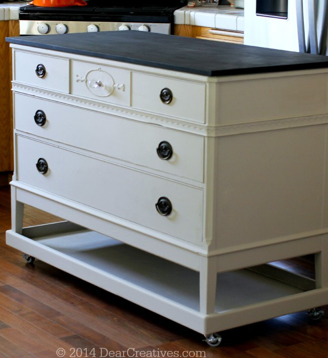 Best ideas about DIY Kitchen Island From Dresser
. Save or Pin Dresser To Kitchen Island Cart DIY With ChalkyFinish Now.