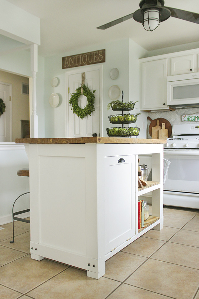 Best ideas about DIY Kitchen Islands
. Save or Pin DIY Kitchen Island with Trash Storage Shades of Blue Now.