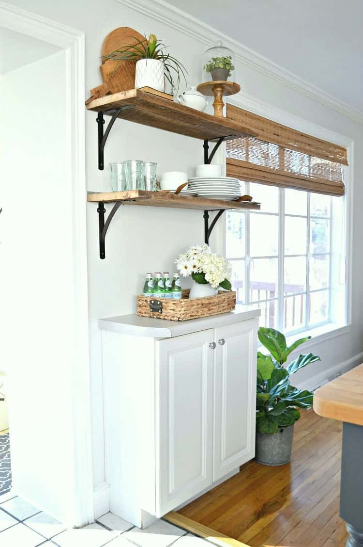 Best ideas about DIY Kitchen Shelves
. Save or Pin DIY Kitchen Open Shelving for Under $50 Now.