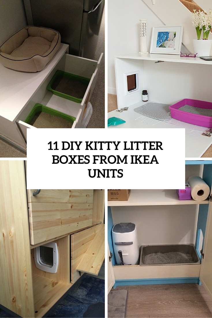 Best ideas about DIY Kitty Litter
. Save or Pin 11 Simple DIY Kitty Litter Boxes And Loos From IKEA Units Now.