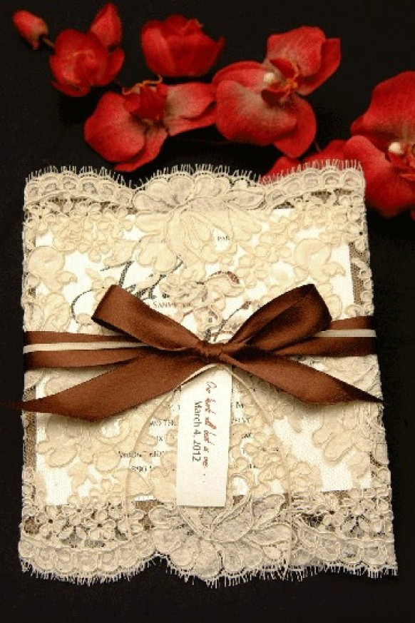 Best ideas about DIY Lace Wedding Invitations
. Save or Pin Taylor Made Soirées 2013 Wedding Trend Lace Now.