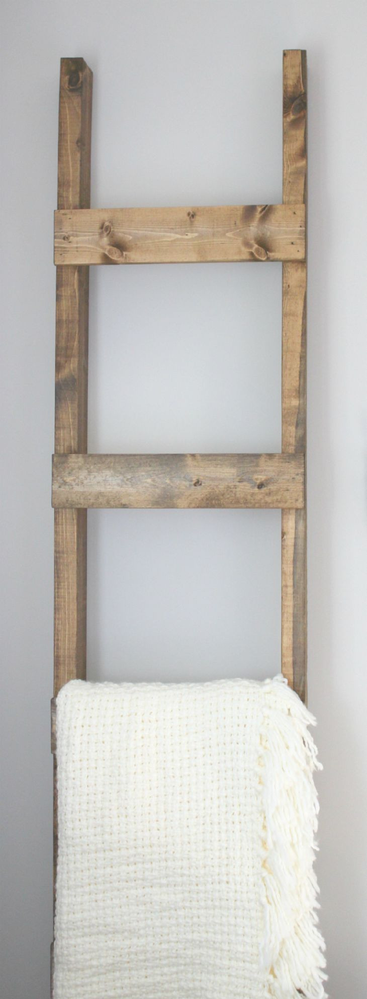 Best ideas about DIY Ladder Rack
. Save or Pin 30 Minute DIY Blanket Ladder Now.