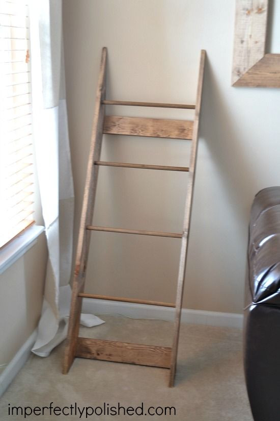 Best ideas about DIY Ladder Rack
. Save or Pin Best 25 Blanket rack ideas on Pinterest Now.