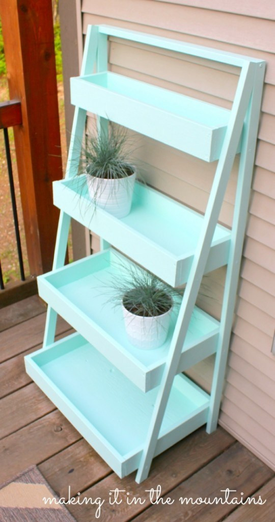 Best ideas about DIY Ladder Shelf Plans
. Save or Pin DIY Ladder Shelf making it in the mountains Now.