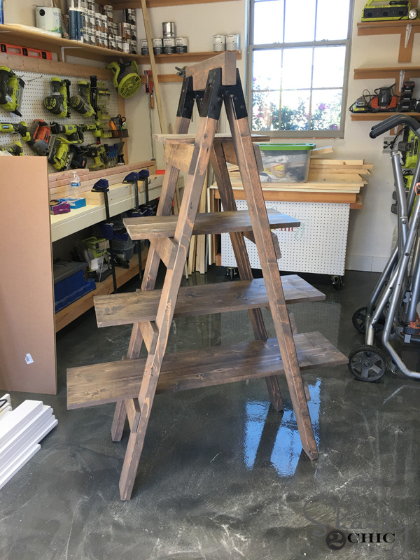Best ideas about DIY Ladder Shelf Plans
. Save or Pin DIY Sawhorse Bookcase and How To Video Shanty 2 Chic Now.