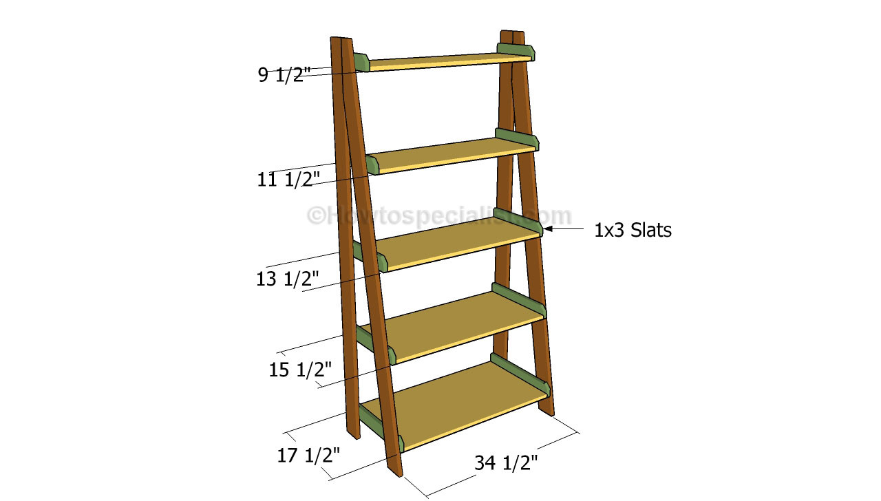 Best ideas about DIY Ladder Shelf Plans
. Save or Pin Ladder shelves plans Now.