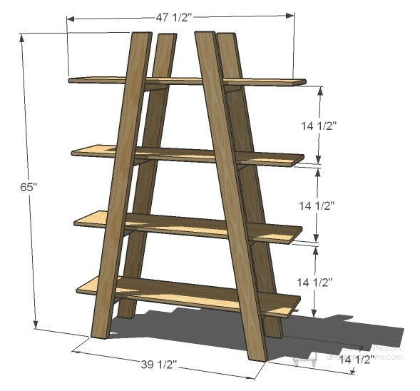 Best ideas about DIY Ladder Shelf Plans
. Save or Pin Ana White Now.