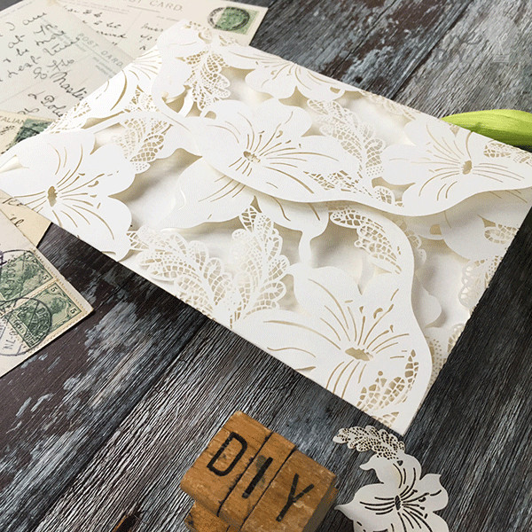 Best ideas about DIY Laser Cut Wedding Invitations
. Save or Pin Lily Laser Cut Range f White Imagine DIY Wedding Now.