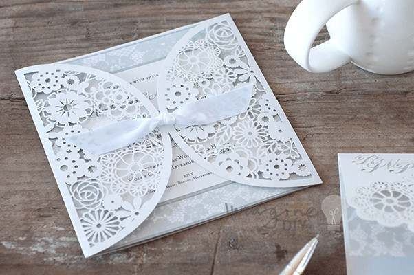 Best ideas about DIY Laser Cut Wedding Invitations
. Save or Pin How to Make… Beautiful DIY Rita Laser Cut Wedding Now.