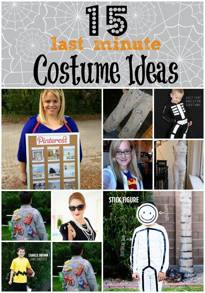 Best ideas about DIY Last Minute Costumes
. Save or Pin 15 Last Minute DIY Costume Ideas unOriginal Mom Now.