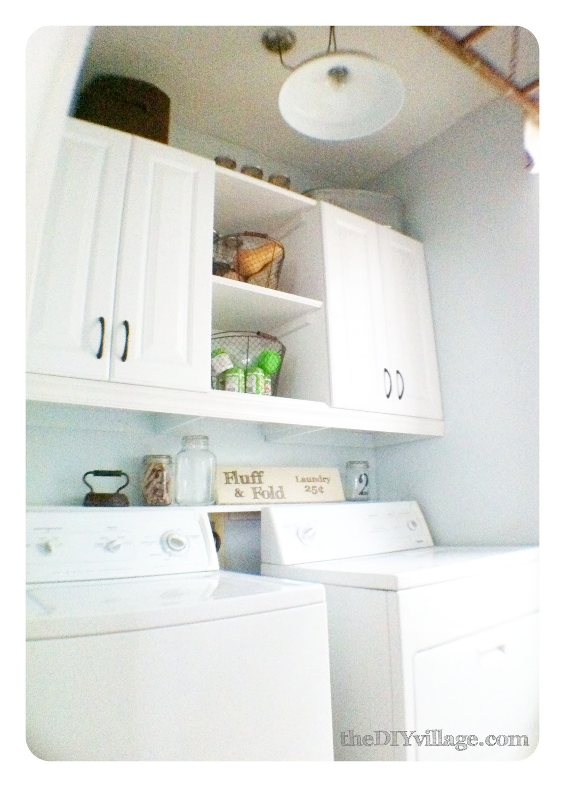 Best ideas about DIY Laundry Cabinets
. Save or Pin Laundry Room Makeover the DIY village Now.
