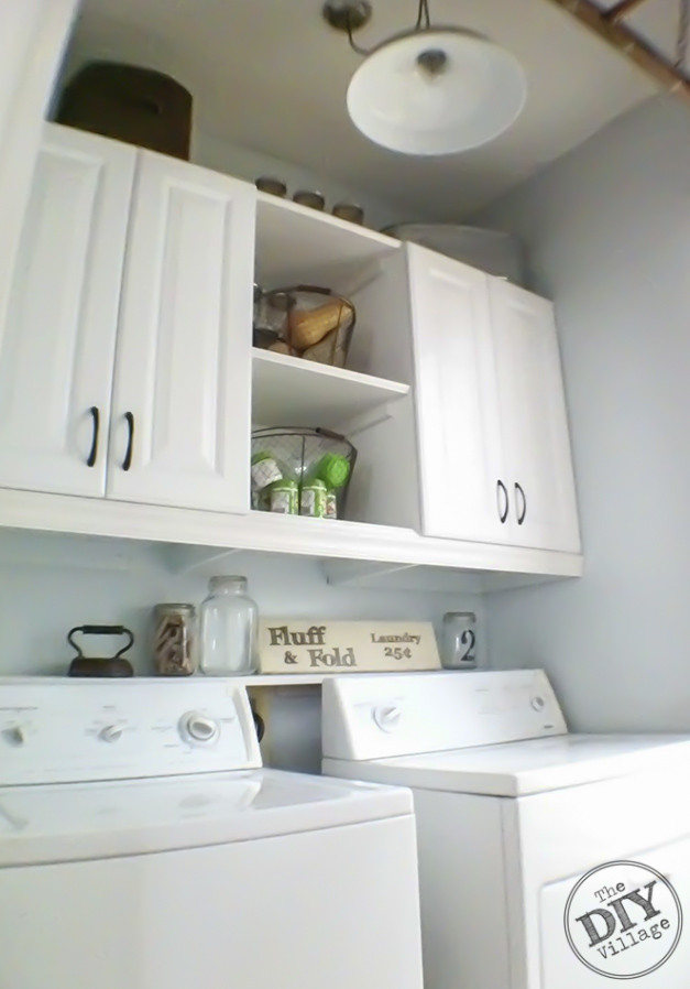 Best ideas about DIY Laundry Cabinets
. Save or Pin Laundry Room Makeover the DIY village Now.