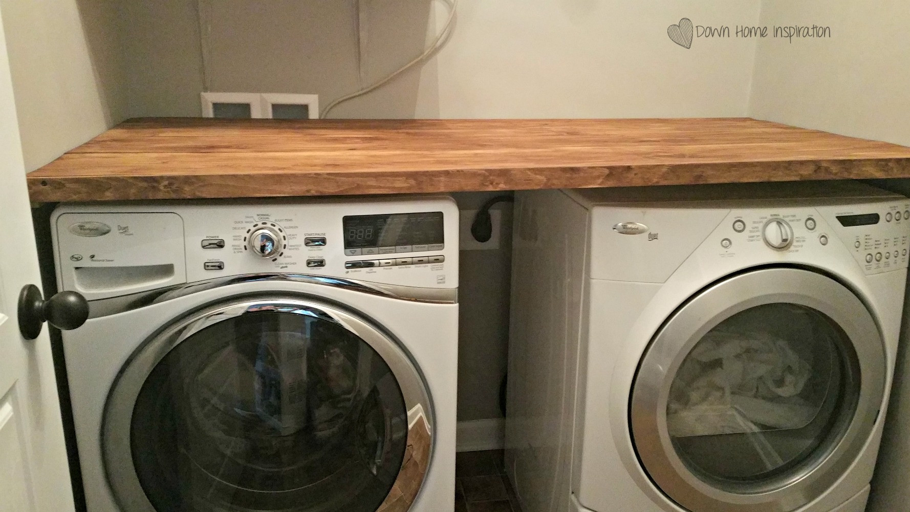 Best ideas about DIY Laundry Room Countertop
. Save or Pin DIY Laundry Room Countertop for Under $40 Down Home Now.
