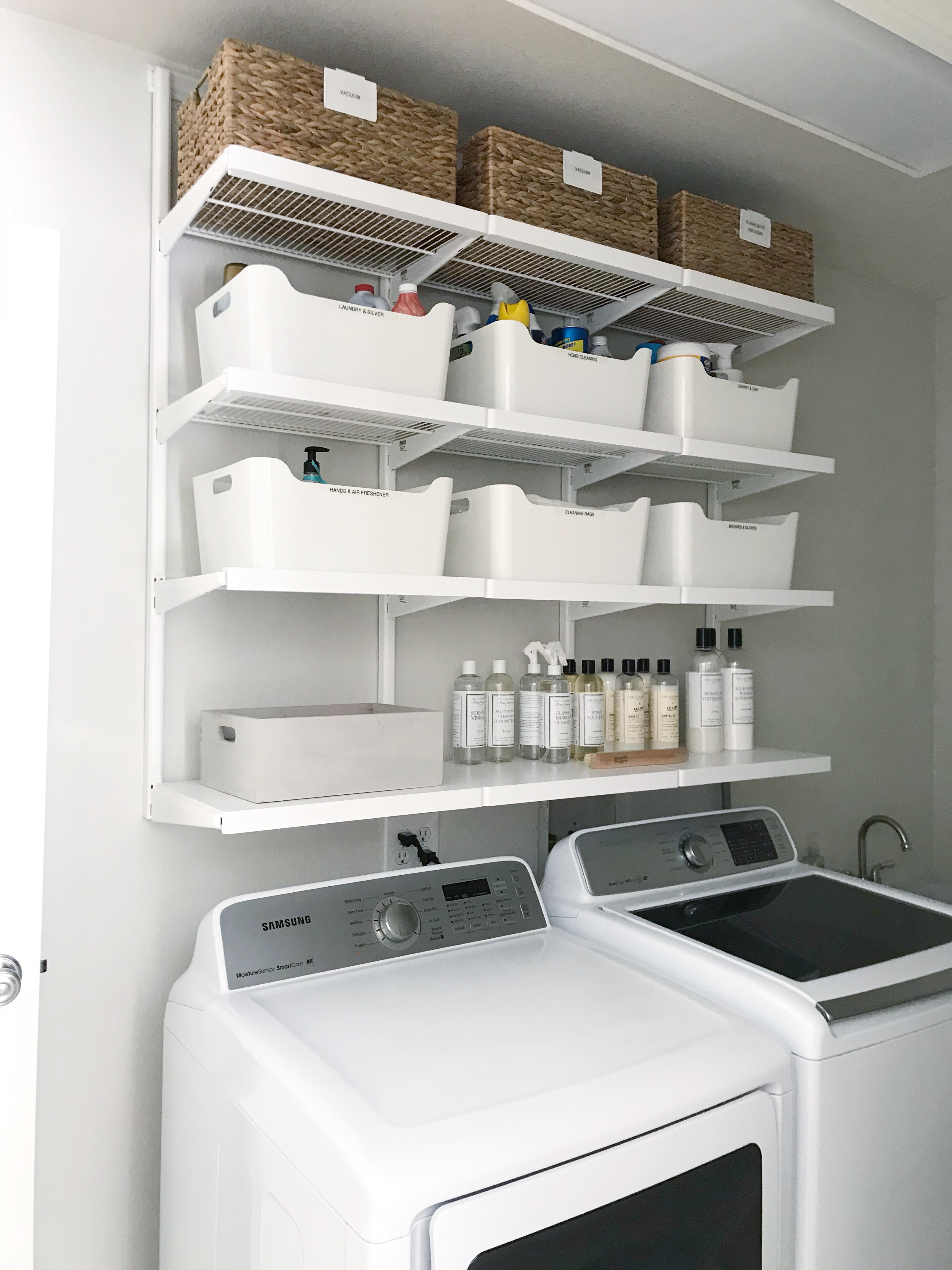 Best ideas about DIY Laundry Room Shelves
. Save or Pin Simple DIY Updated Shelving for a Small Laundry Room Now.