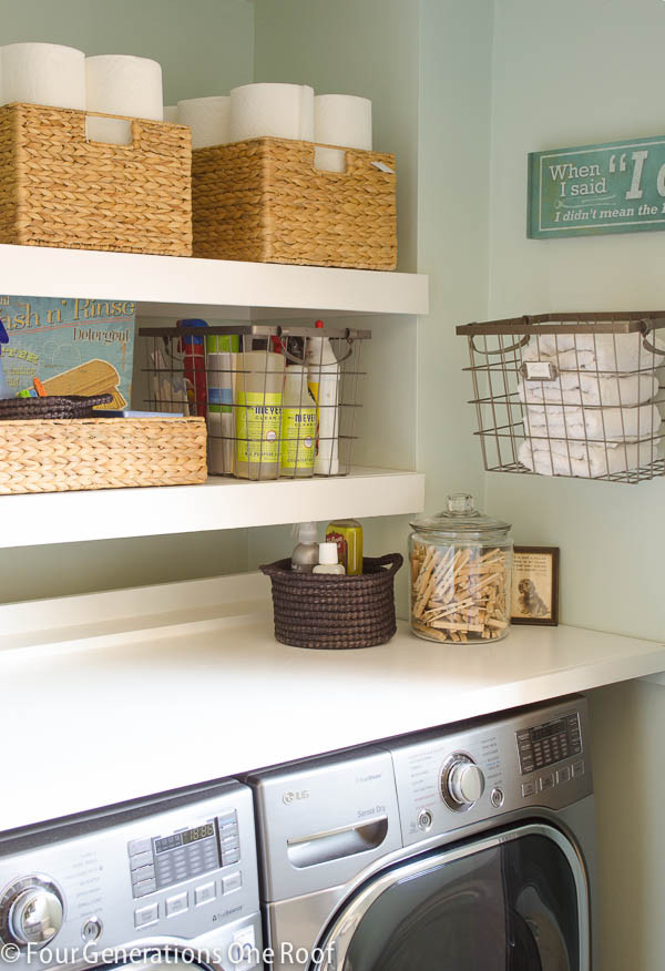 Best ideas about DIY Laundry Room Shelves
. Save or Pin DIY Floating Shelves laundry room Four Generations e Now.