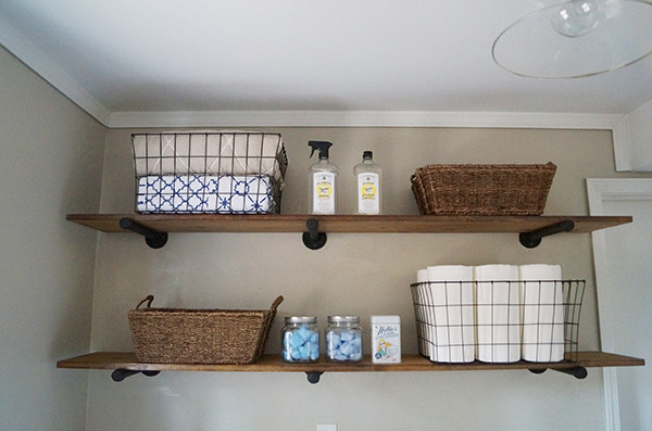 Best ideas about DIY Laundry Room Shelves
. Save or Pin DIY Laundry Room Storage Ideas Pipe Shelving Now.