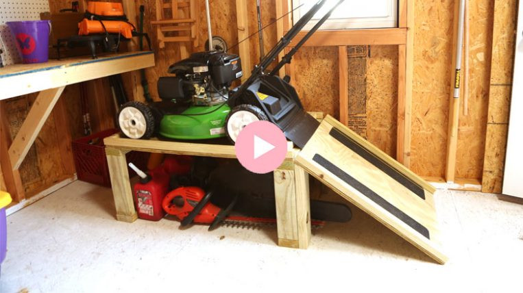 Best ideas about DIY Lawn Mower Storage
. Save or Pin Lawn Mower Storage Caddy Now.