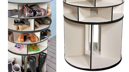 Best ideas about DIY Lazy Susan Shoe Rack
. Save or Pin 5 DIY Shoe Storage Now.