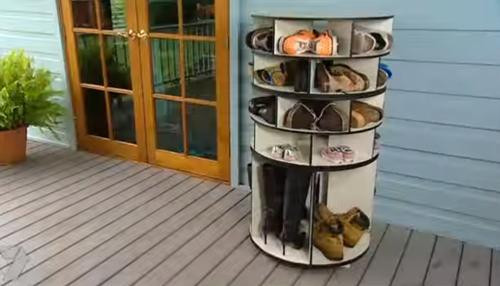 Best ideas about DIY Lazy Susan Shoe Rack
. Save or Pin He Created The Best Shoe Rack Ever Now.