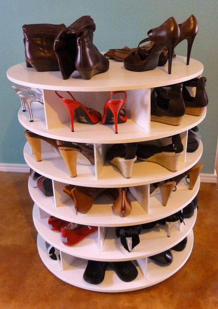 Best ideas about DIY Lazy Susan Shoe Rack
. Save or Pin DIY Lazy Susan Shoe Storage Now.