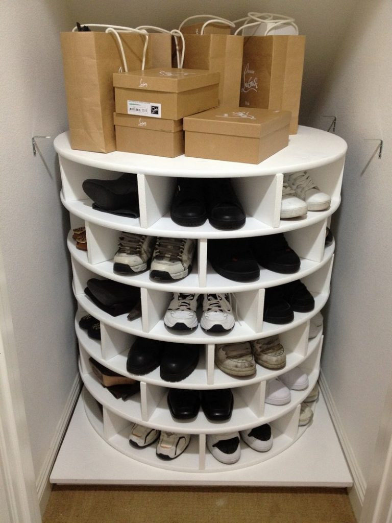 Best ideas about DIY Lazy Susan Shoe Rack
. Save or Pin DIY Lazy Susan Shoe Storage Now.