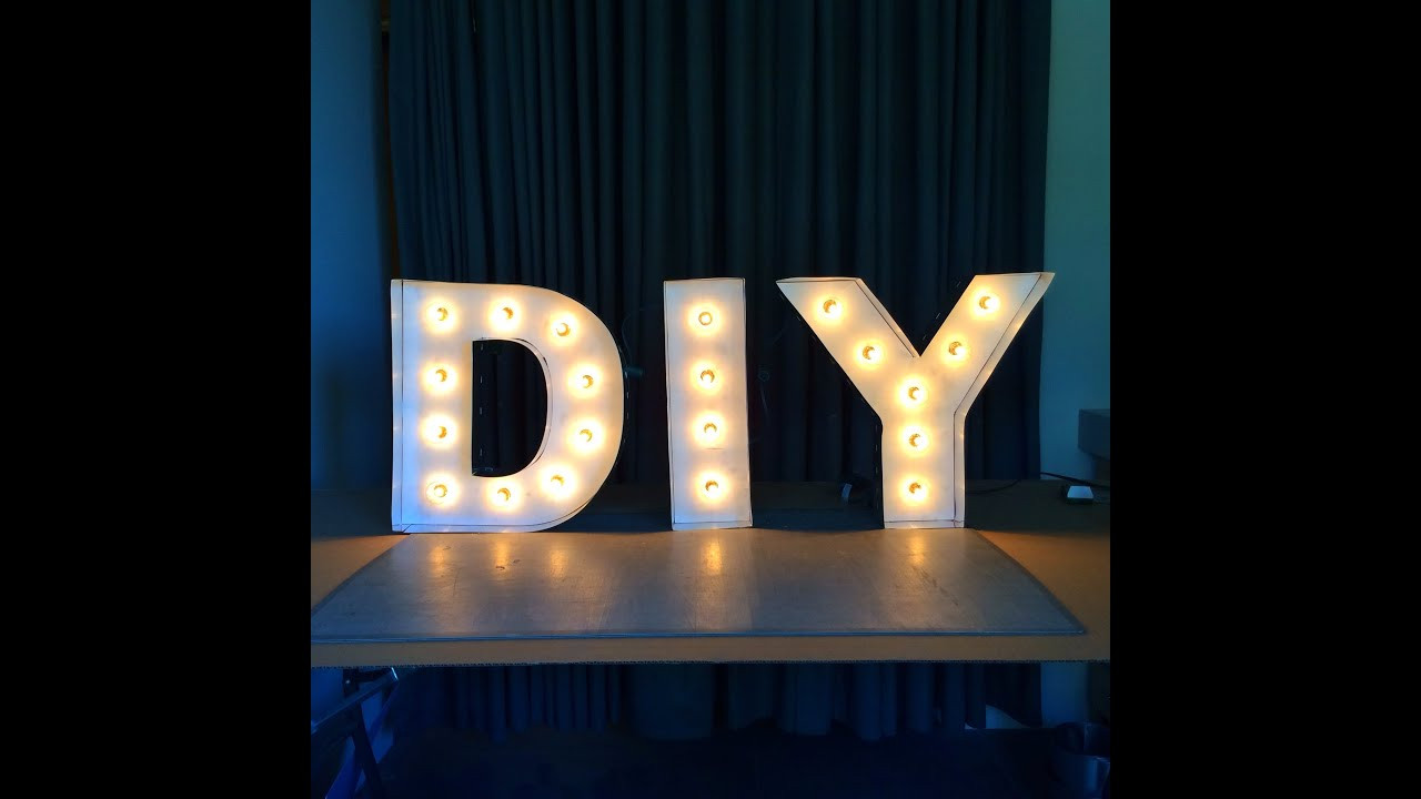 Best ideas about DIY Letter Lights
. Save or Pin DIY Letter Lights Now.