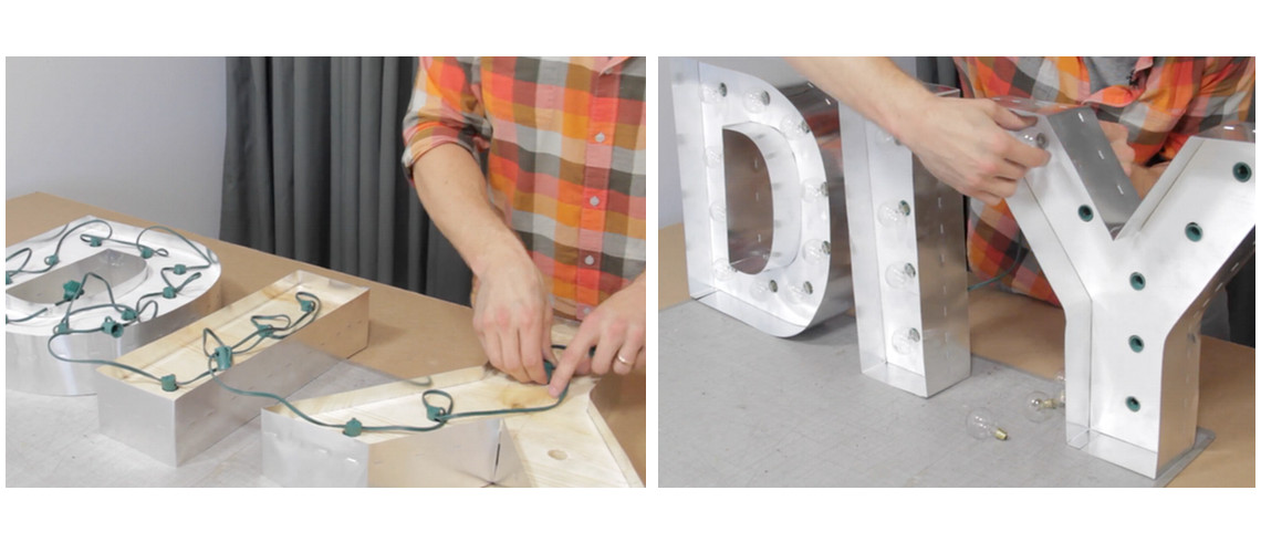 Best ideas about DIY Letter Lights
. Save or Pin 8 Steps to DIY Marquee Letters Now.