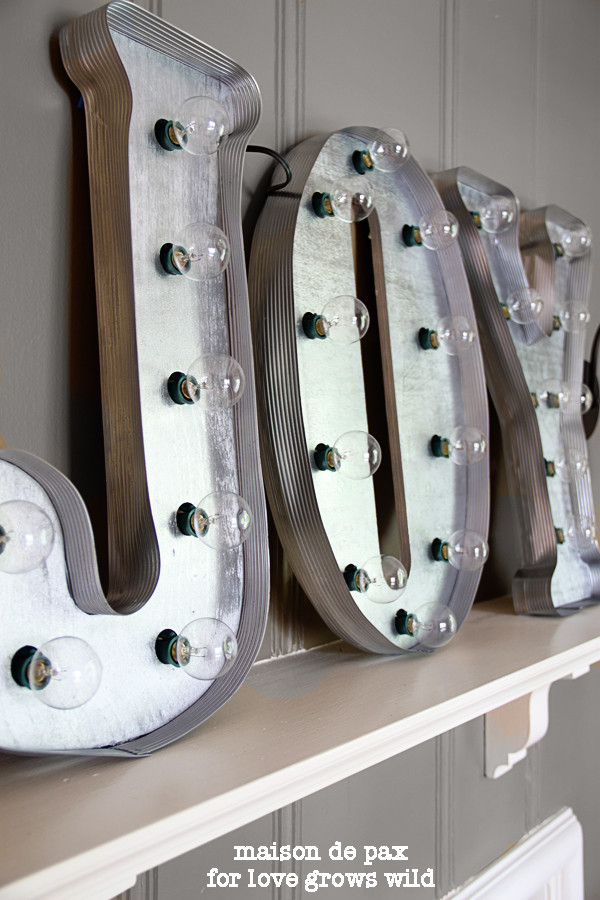 Best ideas about DIY Letter Lights
. Save or Pin DIY Vintage Marquee Letters Love Grows Wild Now.