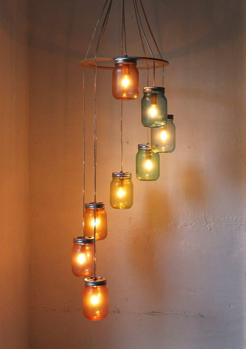 Best ideas about DIY Light Fixtures Parts
. Save or Pin 20 Gorgeous Mason Jar Chandelier Ideas Now.