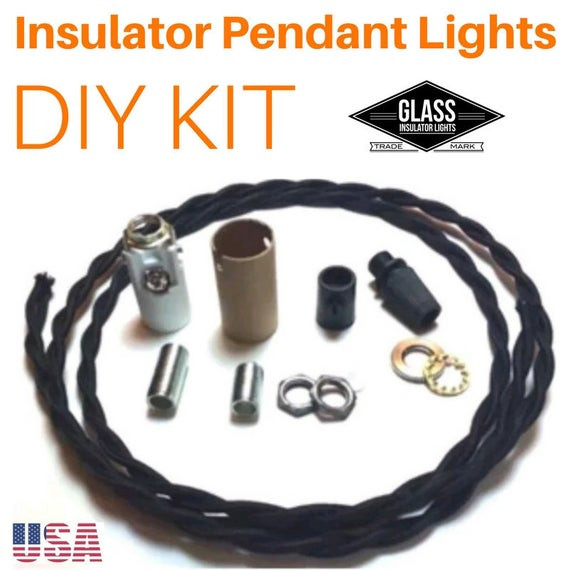 Best ideas about DIY Light Kits
. Save or Pin DIY Glass Insulator Pendant Light Kit DIY Insulator Lighting Now.
