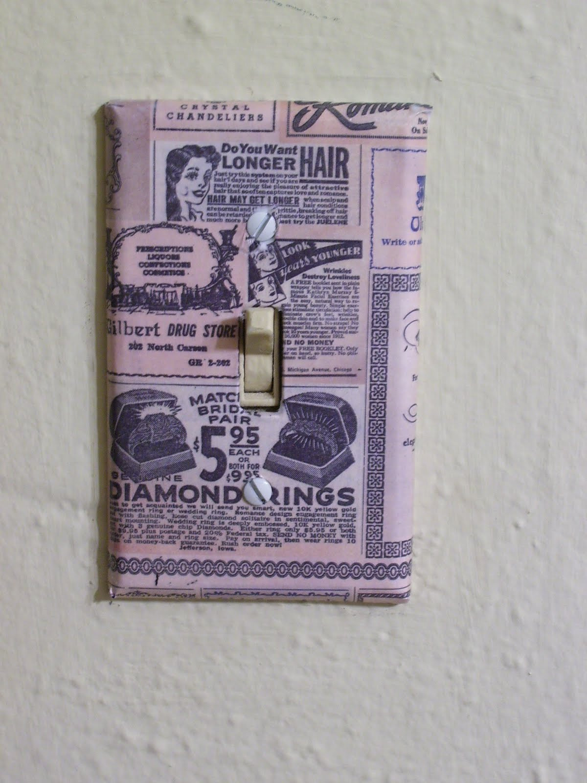 Best ideas about DIY Light Switch Cover
. Save or Pin Whimsically Homemade DIY Light Switch Plates Now.
