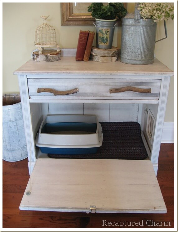 Best ideas about DIY Litter Box Furniture
. Save or Pin Weekend DIY Project Turn An Old Cabinet Into A Kitty Loo Now.