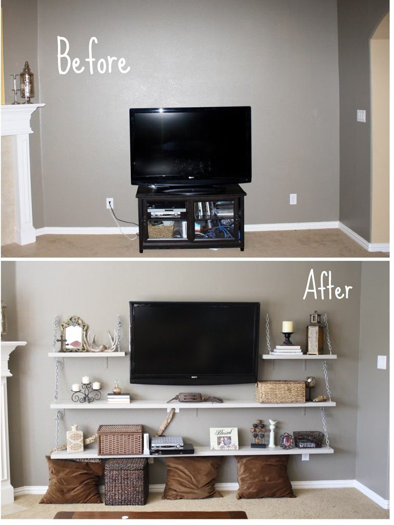 Best ideas about DIY Living Room
. Save or Pin Life Thru a Linds DIY Living Room Media Shelves Now.