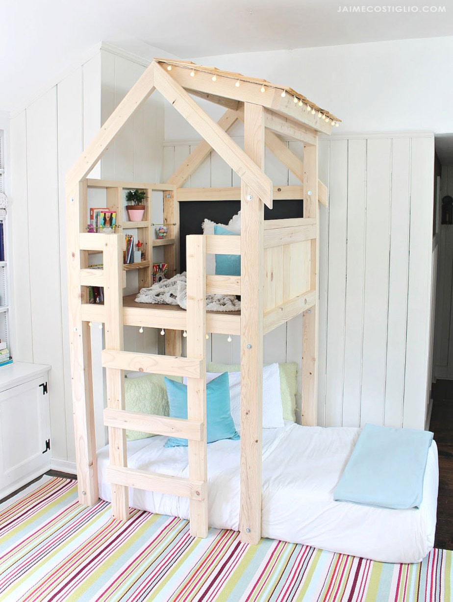 Best ideas about DIY Loft Bed For Kids
. Save or Pin DIY Over Bed Kids Loft Jaime Costiglio Now.